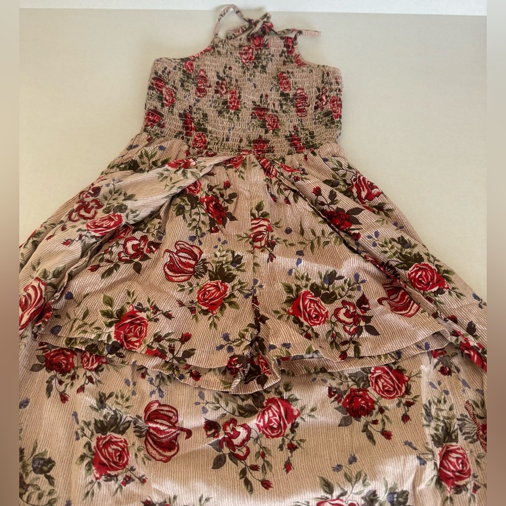 Floral Halter romper Dress - Picture 11 of 13